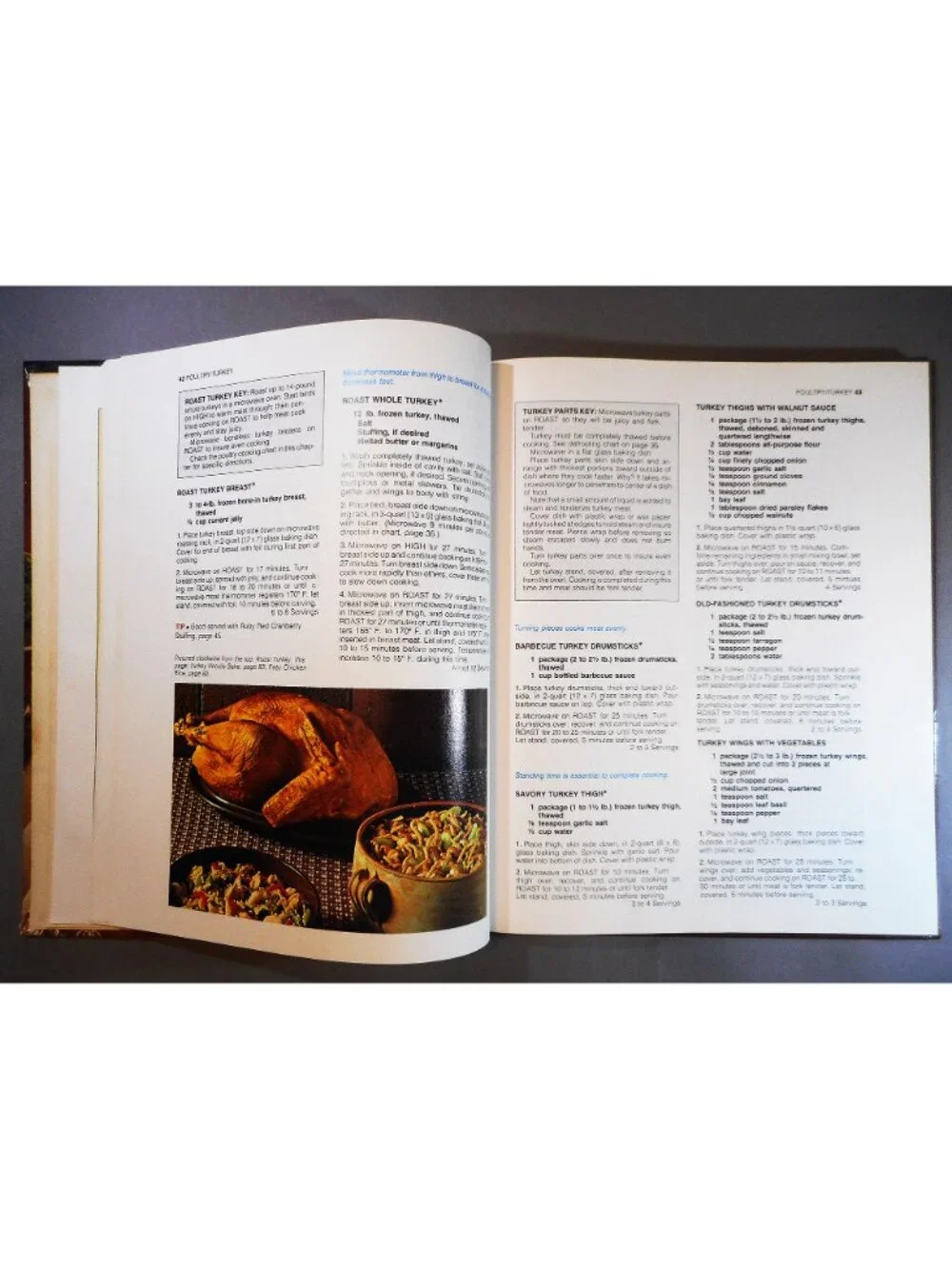 Vintage NORELCO Microwave Oven Cook Book 1979 hardcover Main Dishes Pies Breads